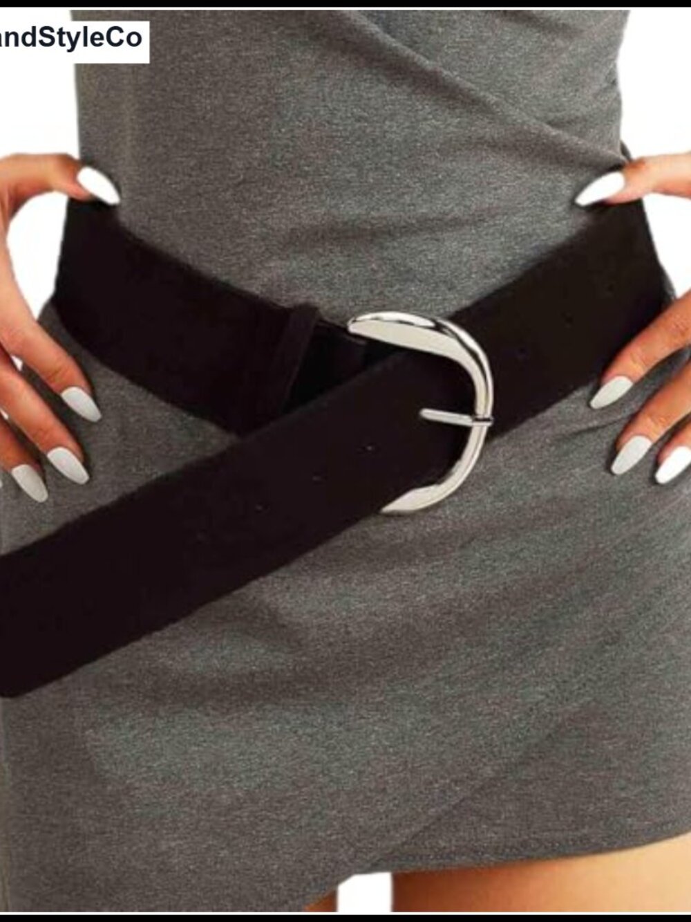 Vintage Suede Thick Belt Wide Chunky Retro Leather Waist Belt for Women